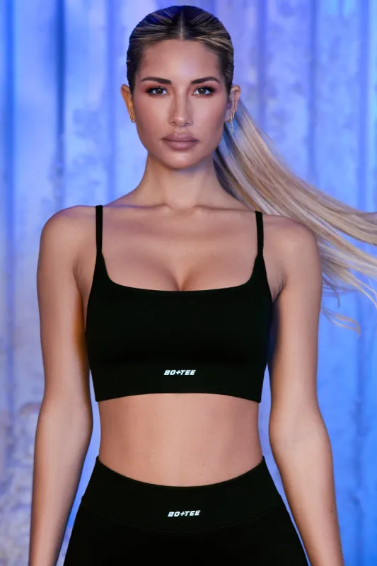 Optimum - Sports Bra - Black sold by Bo + Tee