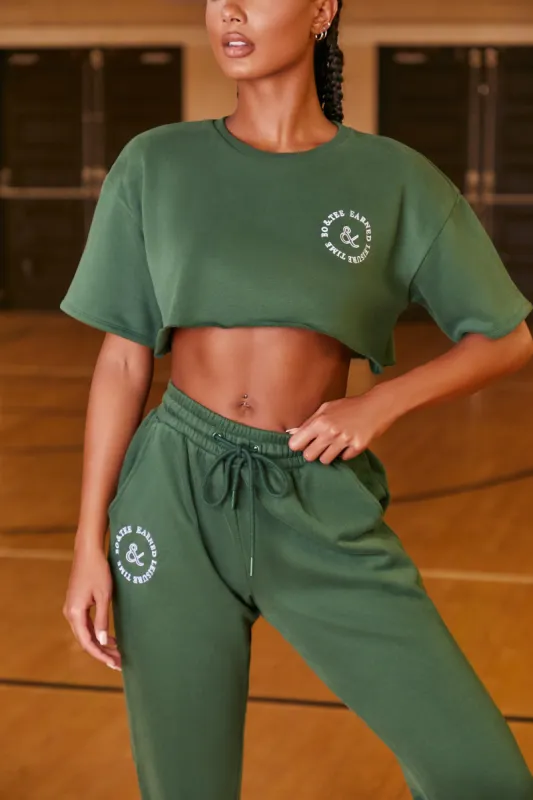 New Start - Crop Top in  Green sold by Bo + Tee