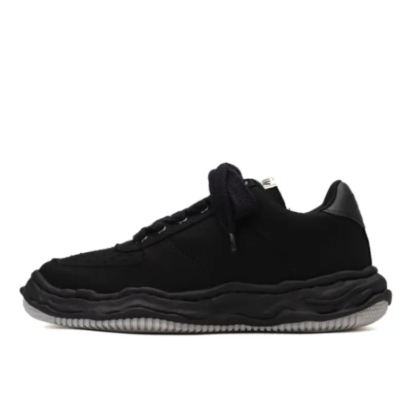Maison MIHARA YASUHIRO WAYNE OG Sole Canvas Low-top Sneaker 'Black Black' A10FW720-BLKBLK sold by KicksCrew