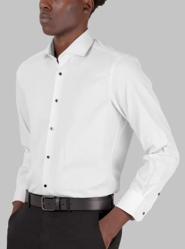 Formal Tuxedo Shirt in White sold by Alain Dupetit