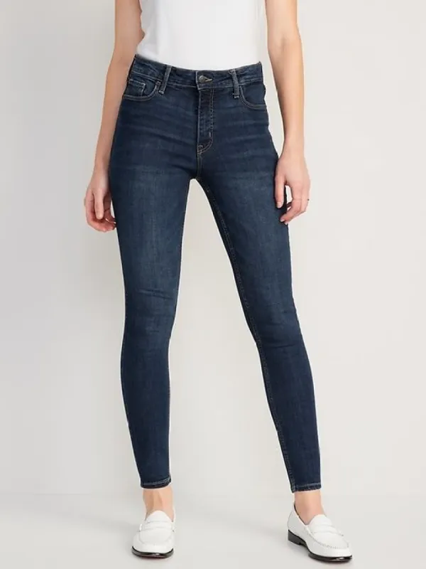 High-Waisted Rockstar Super-Skinny Jeans sold by GAP