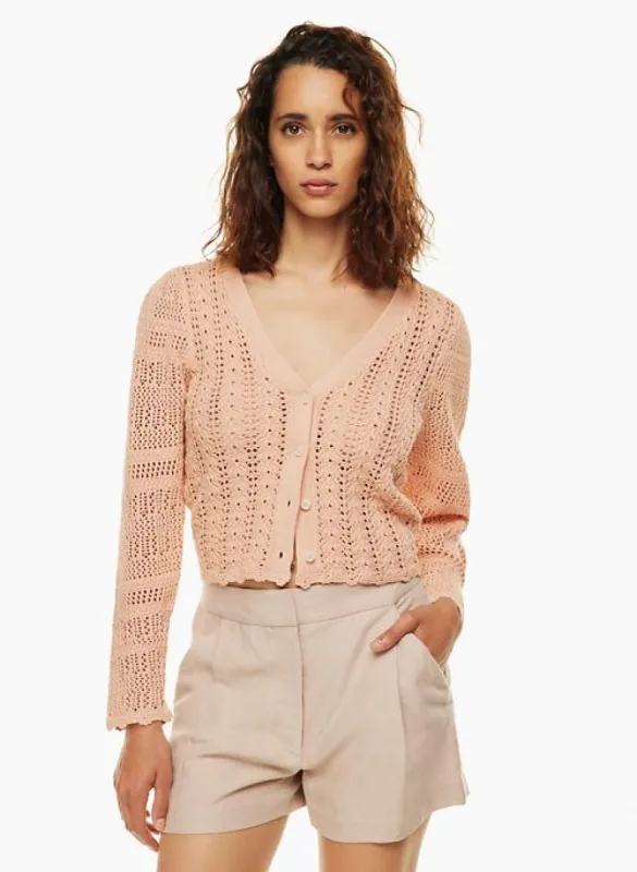 splendour cardigan sold by Aritzia