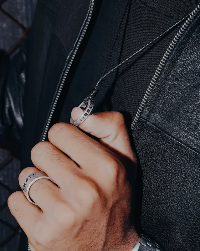Saint Morta Leather Annex Necklace Black sold by Culture Kings