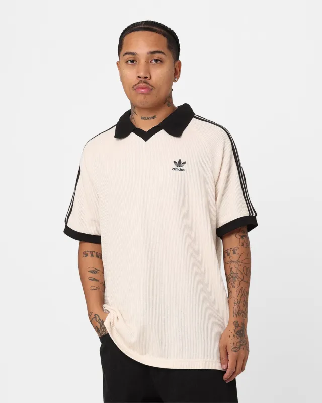 【adidas】 adicolor classics waffele shirt Adidas Adicolour Classics Waffle Q2 Polo T-Shirt Wonder