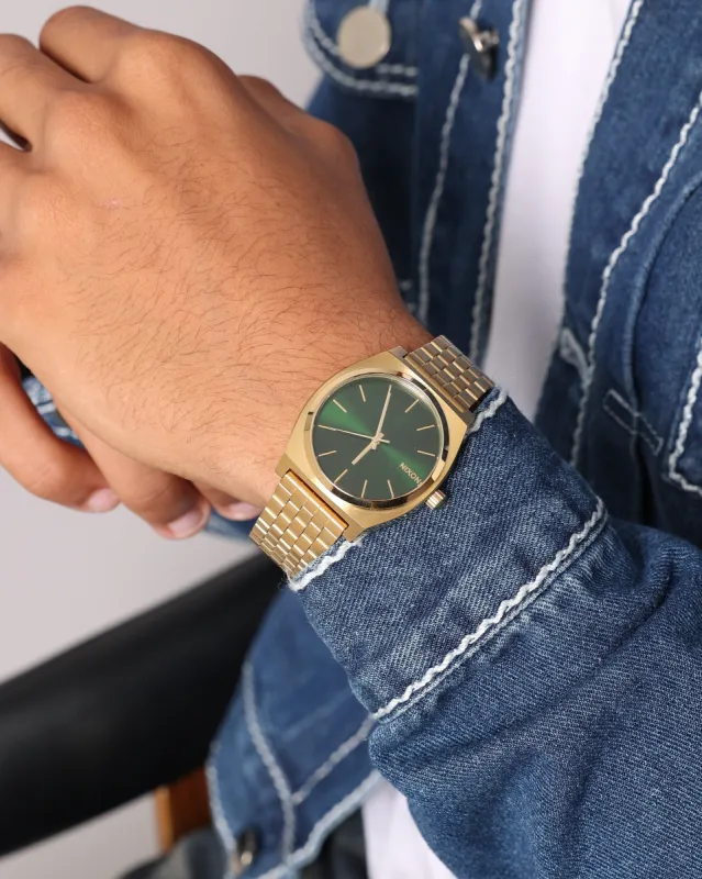 Nixon Time Teller Watch Gold/Green | Parallel