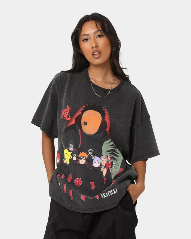 NARUTO ナルトTシャツ 黒 L goat Crew 正規 オフィシャル Goat Crew X Naruto Akatsuki Organic Heavyweight Vintage T