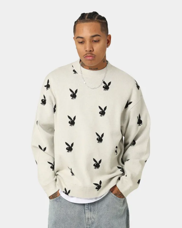 Playboy By CK Bunny Knit Sweater V2 Off White sold by Culture Kings