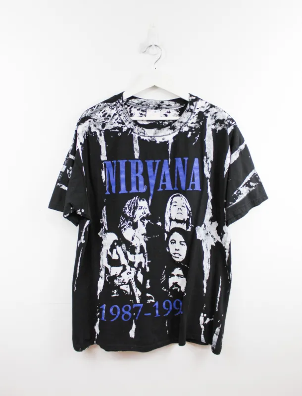 Vintage Bootleg Nirvana Members Tee sold by HG Vintage