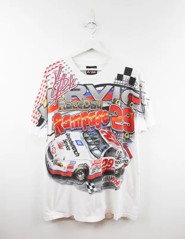 Vintage Nascar Kevin Harvick Goodwrench Service Rampage Car All Over Print Tee sold by HG Vintage