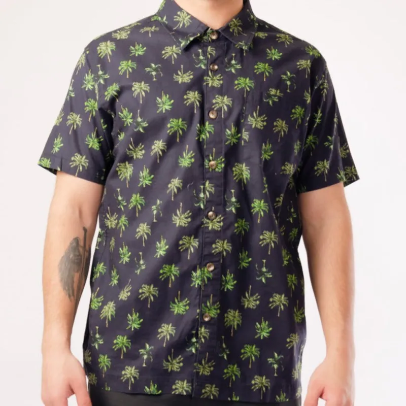Palm Tree Hawaiian Shirt  Coca Park Short Sleeve Shirt sold by IslandHaze