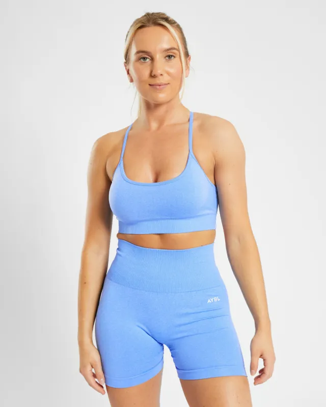 Empower Seamless Sports Bra - Spring Blue Marl sold by AYBL