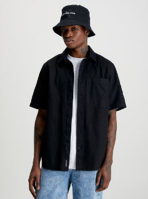 Cotton Linen Short Sleeve Shirt sold by Calvin Klein
