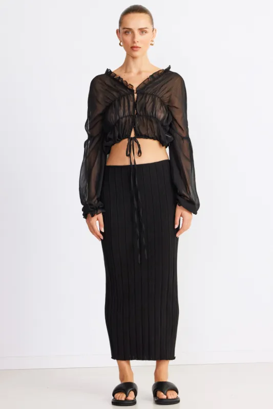 BAHA RIBBED SKIRT sold by Sndys