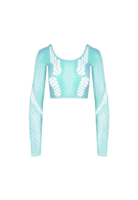 Talie Top Soft Turquoise sold by Poster Girl