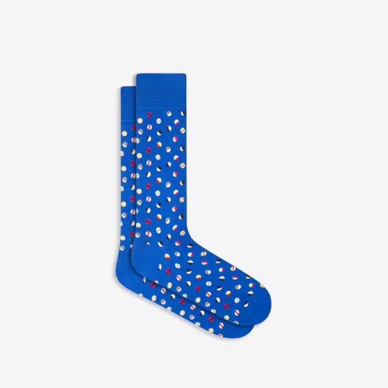 Coin Dot Mid-Calf Socks sold by Bugatchi