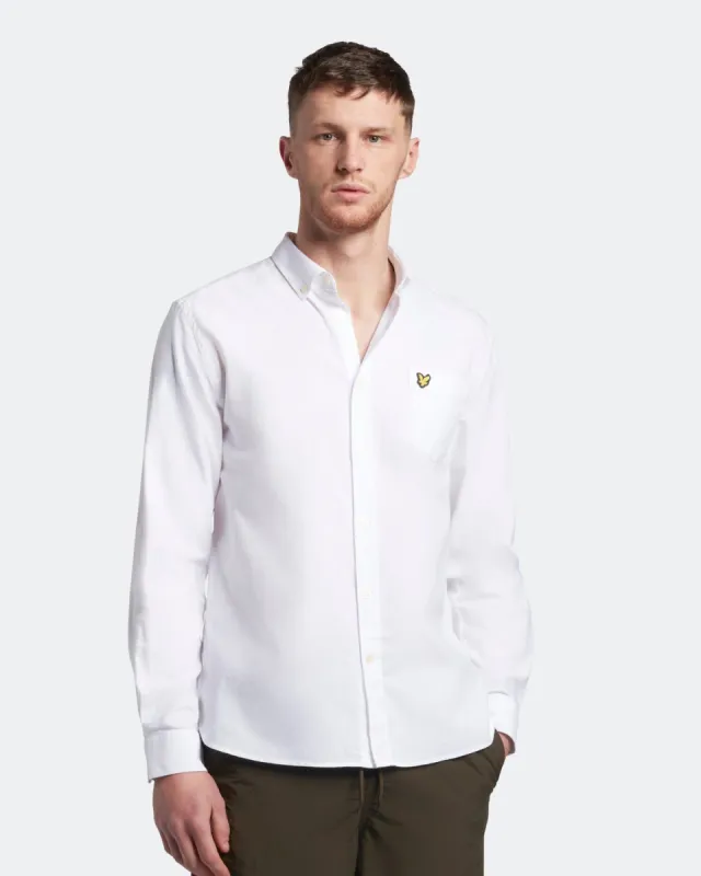 Regular Fit Light Weight Oxford Shirt Plus sold by Lyle & Scott