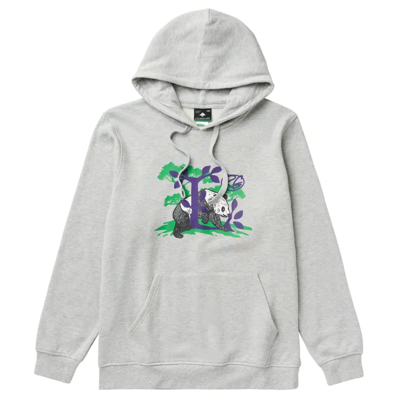 PANDA SCOUT L PULLOVER HOODIE - GREY HEATHER sold by Lrg