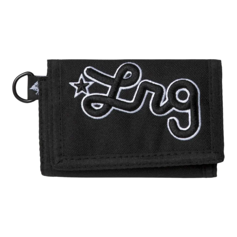 FRAMEWORK TRIFOLD VELCRO WALLET - BLACK sold by Lrg