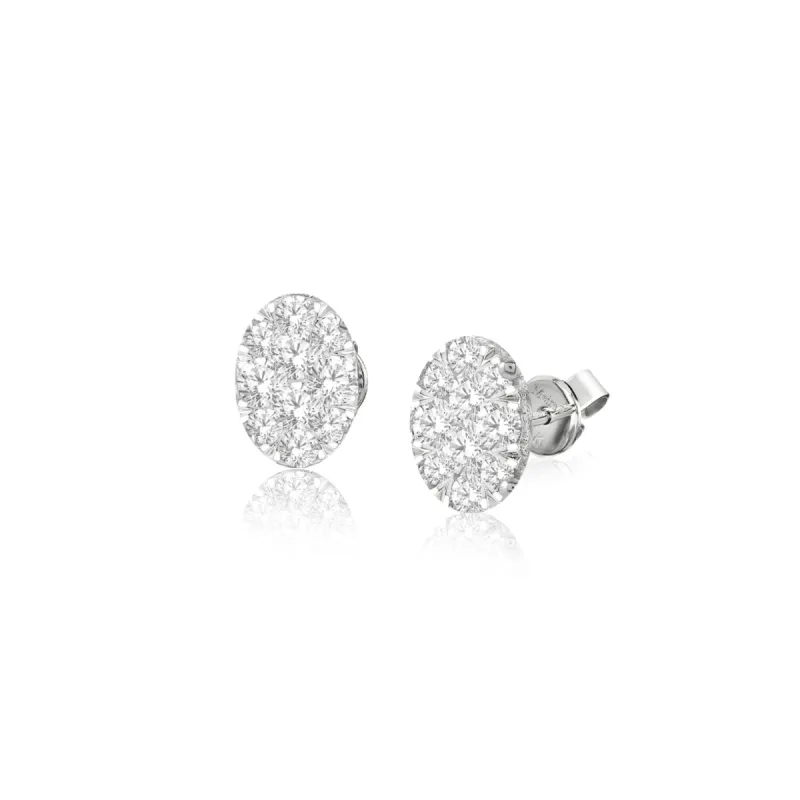 Oval Diamond Stud sold by Meira T