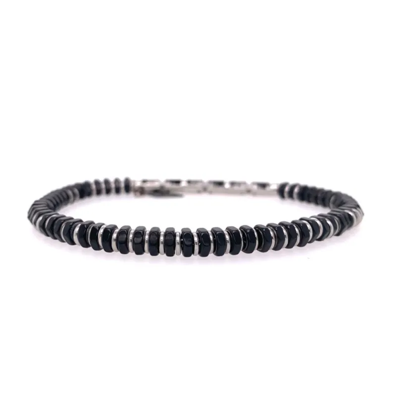 Black Stainless Steel Bracelet sold by Meira T
