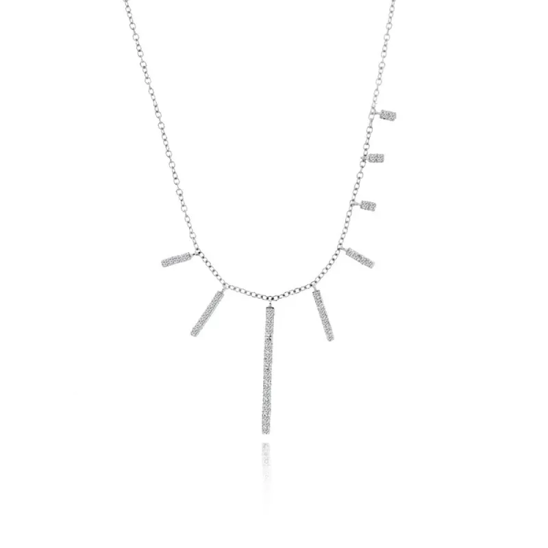White Gold Diamond Layering Piece sold by Meira T