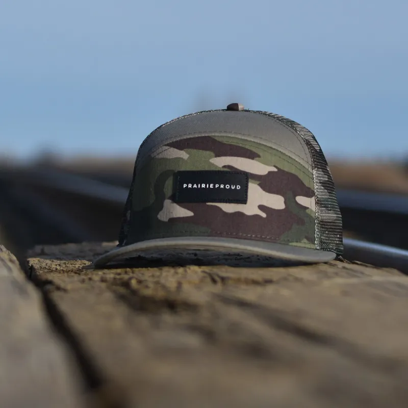 Unisex - Staple Tradesmen Trucker - Stone / Camo sold by Prairie Proud
