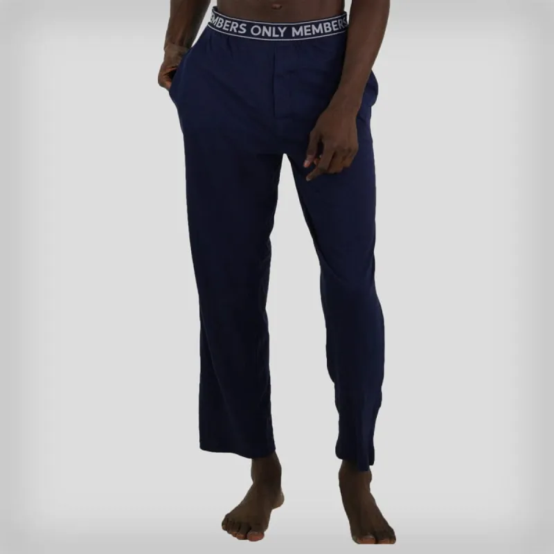 Men's Jersey Sleep Pant Logo Elastic - Navy - FINAL SALE sold by Members Only
