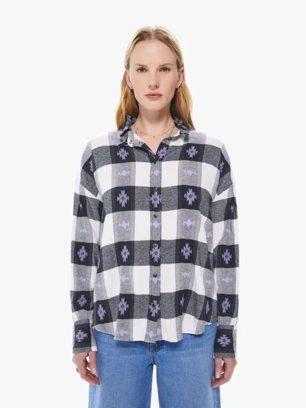 XiRENA Jensen Shirt - Black Lilac sold by MOTHER