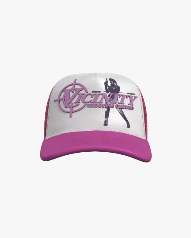 SHOOTING GROUND TRUCKER CAP PINK sold by vicinity