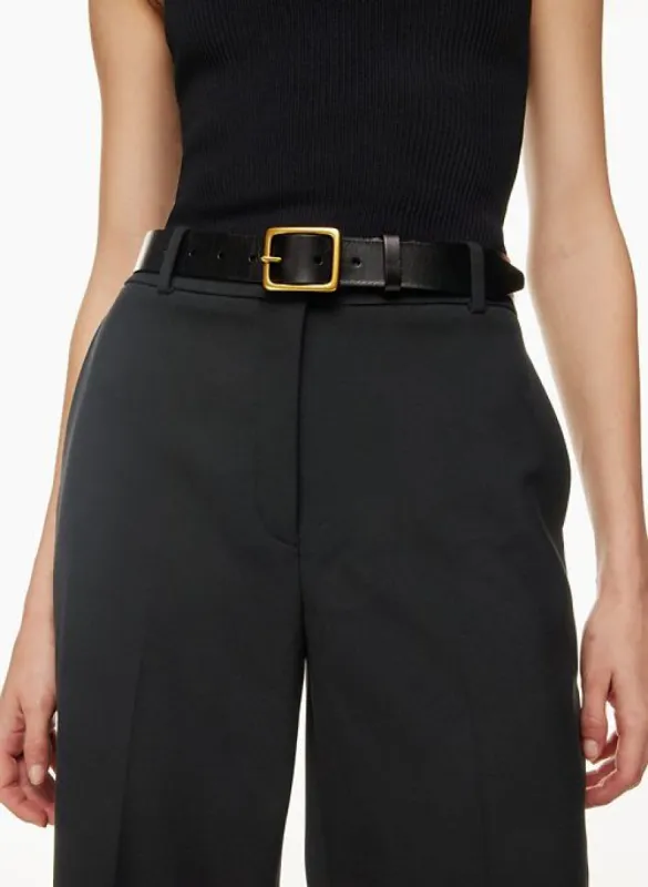 rectangle leather belt sold by Aritzia