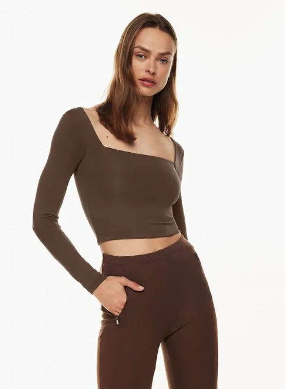 contour squareneck longsleeve sold by Aritzia