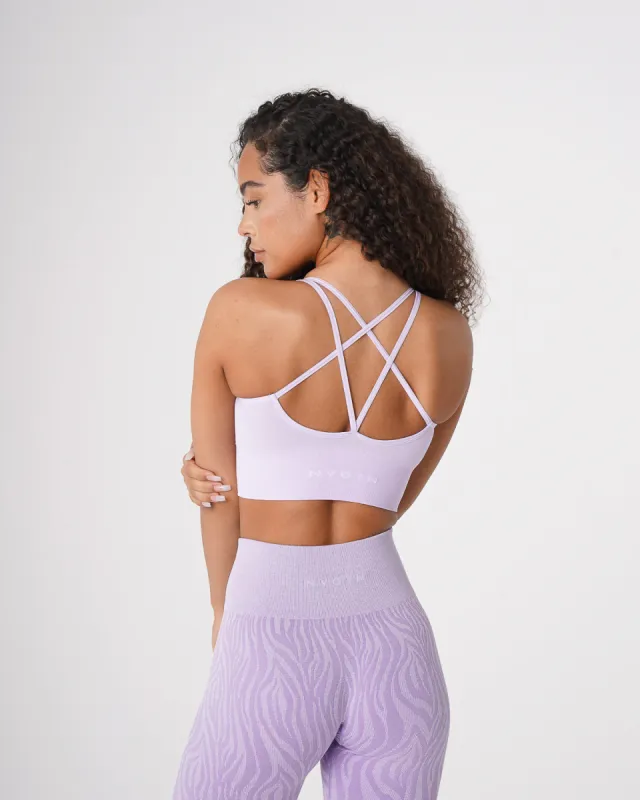 Lavender Flourish Seamless Bra sold by NVGTN