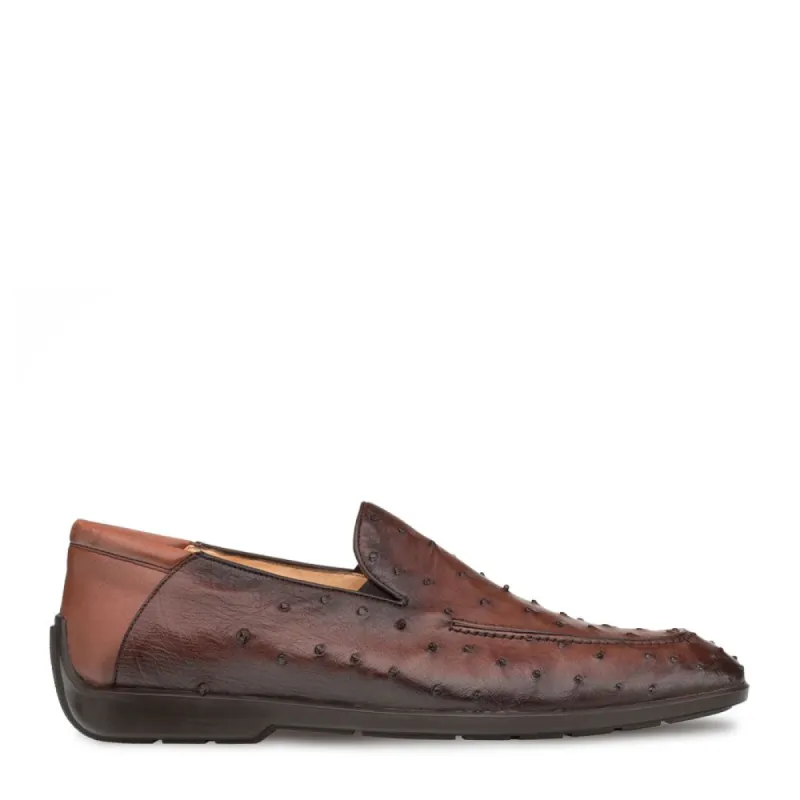 Ostrich Rubber Sole Loafer sold by Mezlan