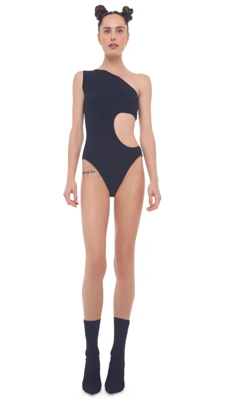 ONE SHOULDER SUNBURST MIO sold by Norma Kamali