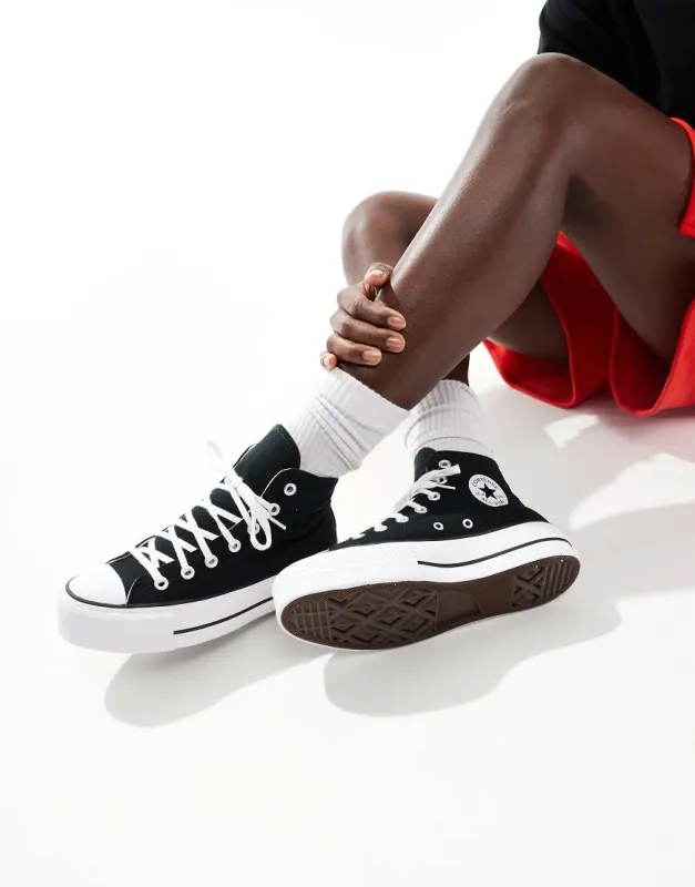 Converse Chuck Taylor All Star Lift platform Hi trainers in black sold by ASOS