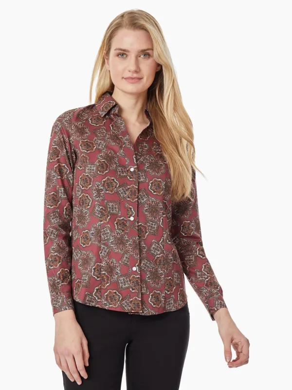 Button-Front Cotton Shirt sold by Jones New York