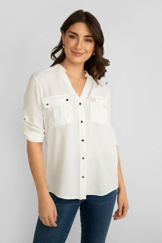 BUTTON UP BLOUSE sold by Nica