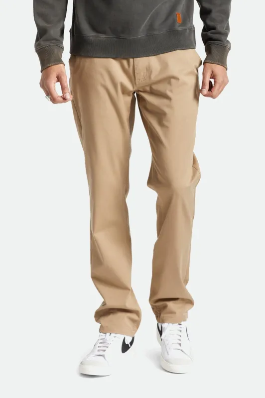 BRIXTON CHOICE CHINO PANT - KHAKI sold by OAK