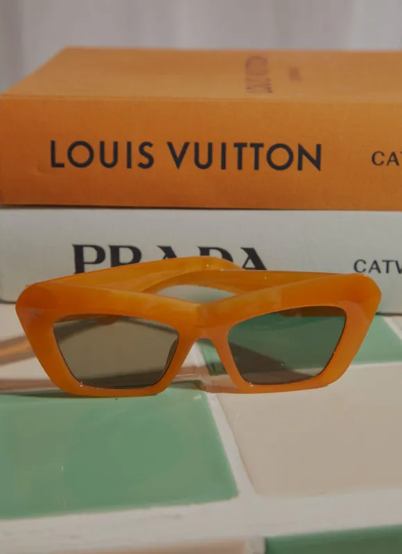 On The Regular Sunglasses - Orange sold by Peppermayo