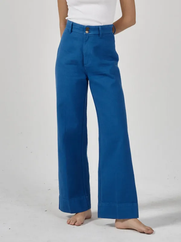 Belle Full Length Chino - Lapis Blue sold by Thrills