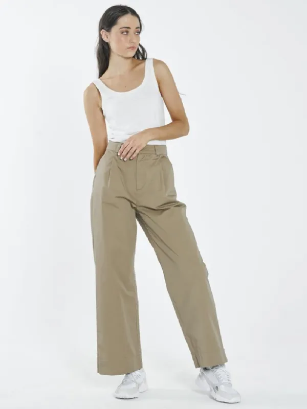 Artist Pleated Chino Pant - Sand sold by Thrills