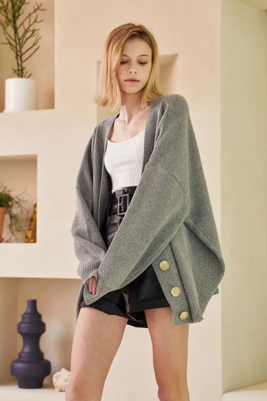 Charlotte Boxy Sweater Cardigan sold by storets