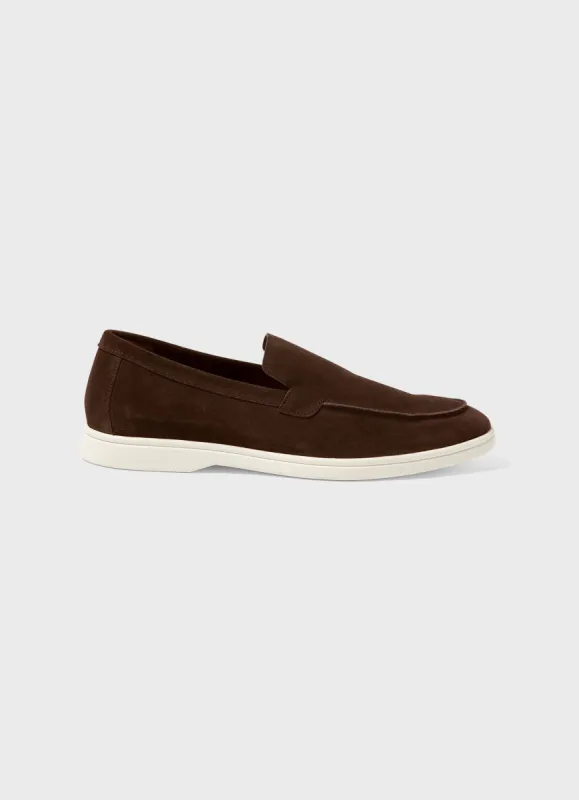 Men's Suede Loafer in Brown sold by Sunspel