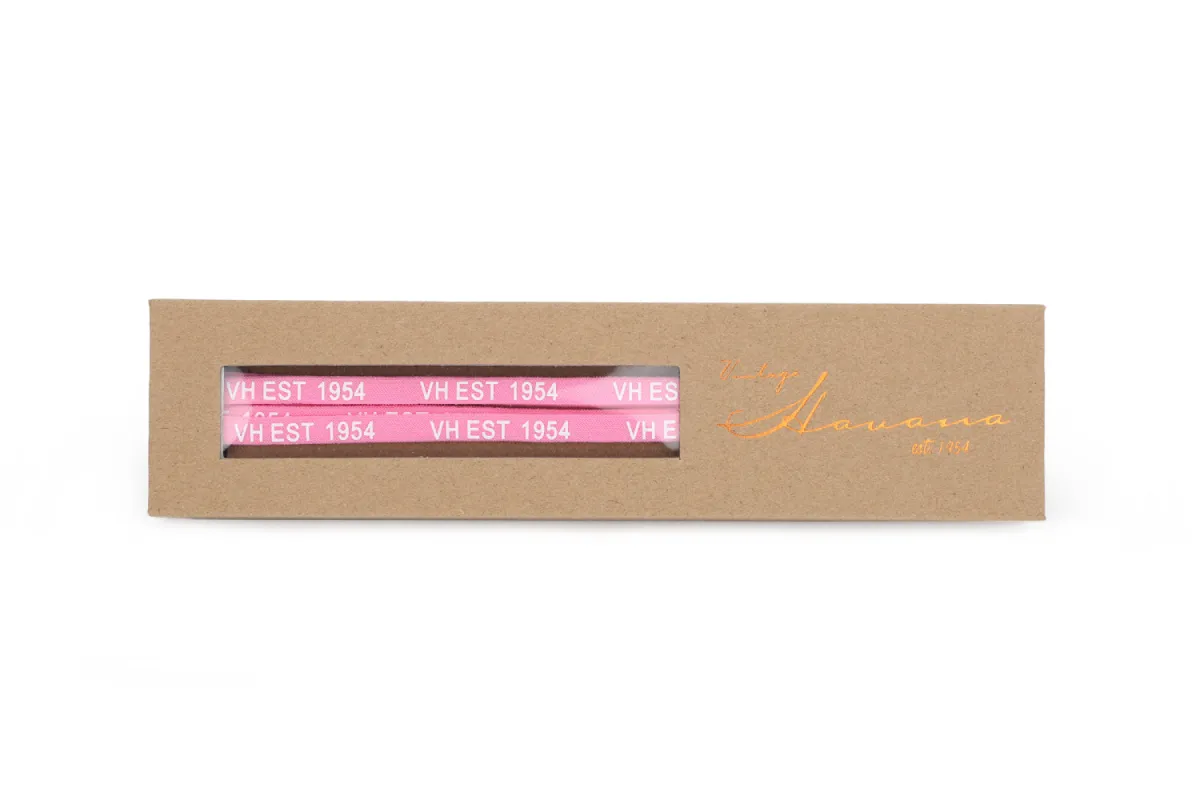 PINK WHITE GOLD TIP LACES sold by Vintage Havana