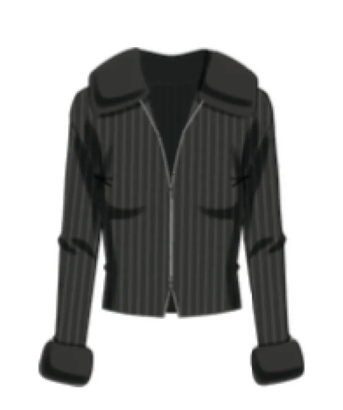 FUR COLLAR CARDIGAN sold by Wayf
