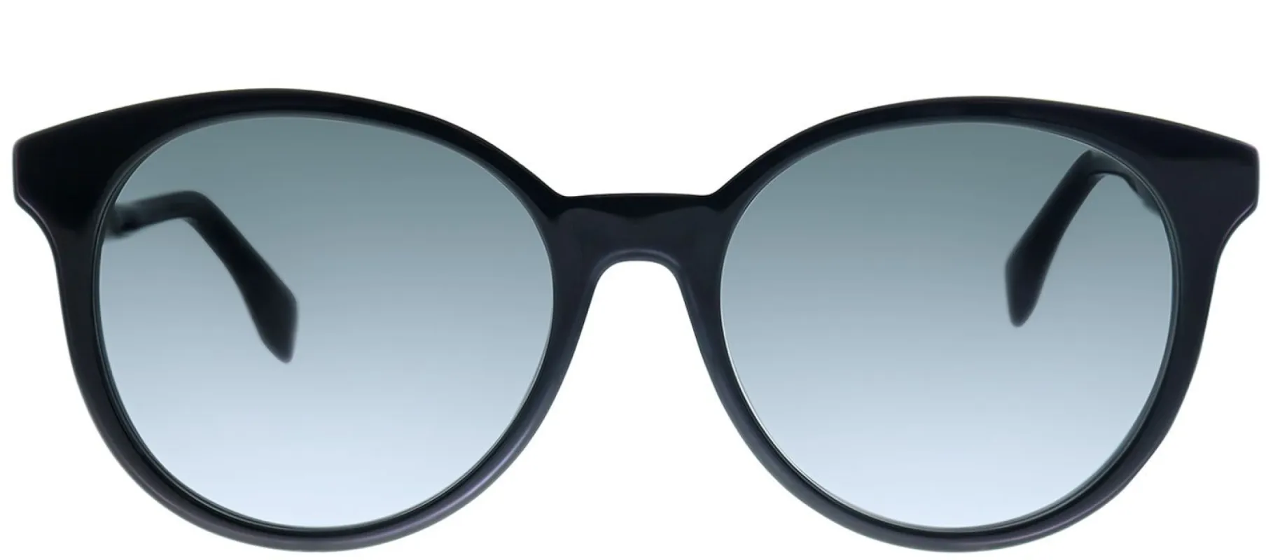 Fendi FF 0231 807 9O Round Plastic Black Sunglasses with Grey Gradient Lens sold by Gaffos