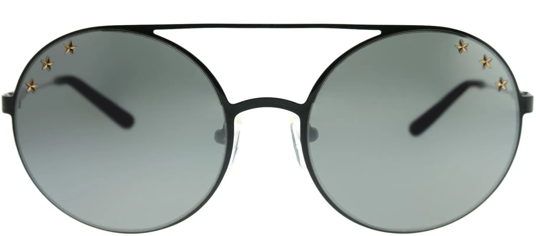 Michael Kors MK 1027 12026G Round Metal Black Sunglasses with Gunmetal Mirror Lens sold by Gaffos