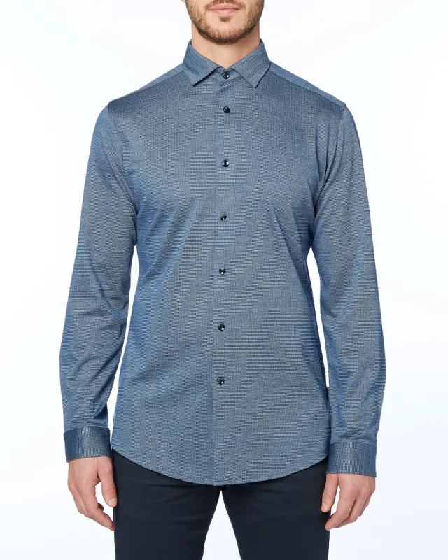 HORST LONG SLEEVE SHIRT- BLUE sold by Esco Clothiers