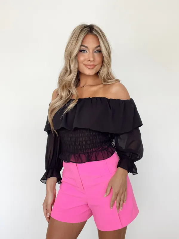 Fancy Noir Top sold by LANE 201