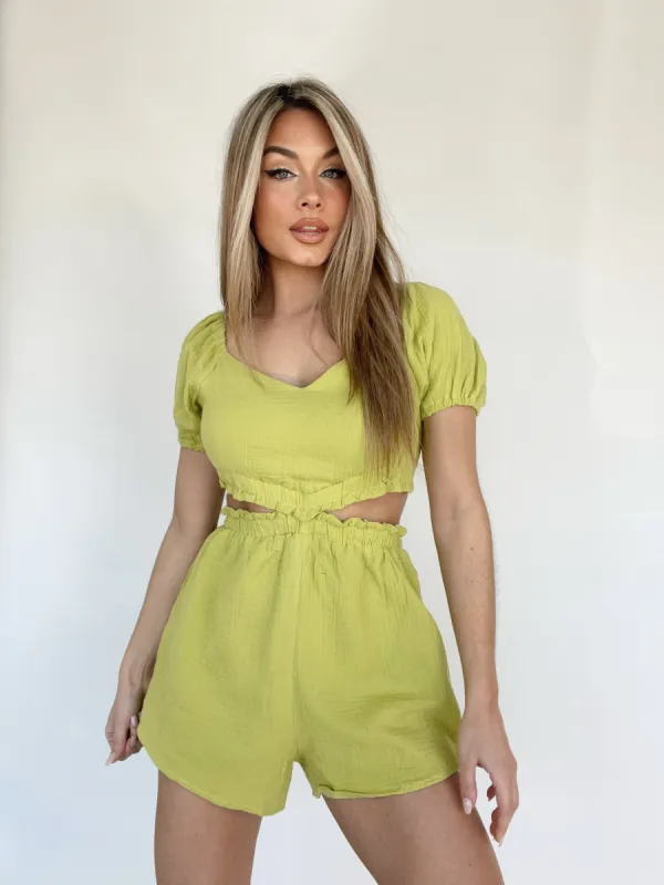 Here For The Gelato Romper sold by LANE 201